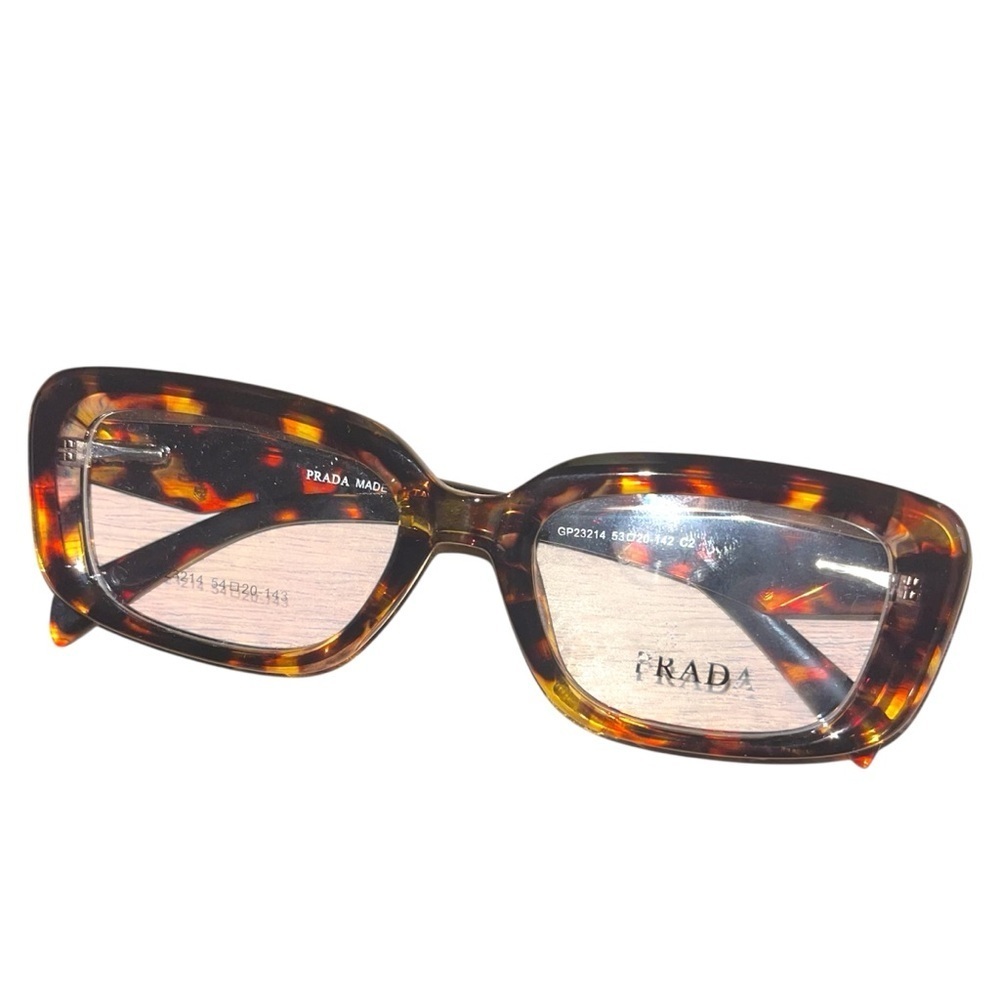 Prada tortoise shell eyeglasses - image 1